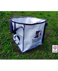Uwenkjie Sacs tissés pour gravats, sacs de construction, sacs de stockage  de déchets de jardin, grand lot de 60 x 100 cm (blanc)